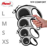 Flexi New COMFORT 8 m Black Grey Dog Retractable lead