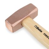 Beta 1385 400 Mazzuole con testa in rame e manico in legno 013850404