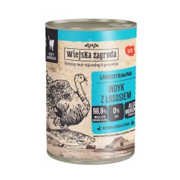 WIEJSKA ZAGRODA Turkey with salmon - wet cat food - 400g