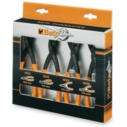 Beta 1031/S4 Serie di 4 pinze per anelli elastici di sicurezza 010310000