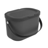 ROTHO Albula Anthracite - waste sorting container - 3 2l