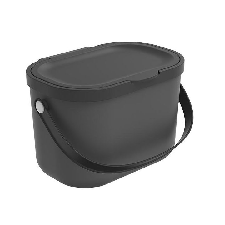 ROTHO Albula Anthracite - waste sorting container - 3 2l