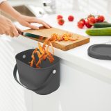 ROTHO Albula Anthracite - waste sorting container - 3 2l