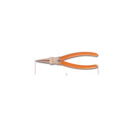 Beta 1032BA 200 Pinze a becchi diritti antiscintilla per anelli elastici di sicurezza, per fori manici ricoperti in PVC 01032082