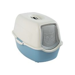 ROTHO Bailey Hooded litter box Blue White
