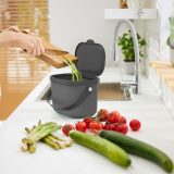 ROTHO Albula Anthracite - waste sorting container - 3 2l
