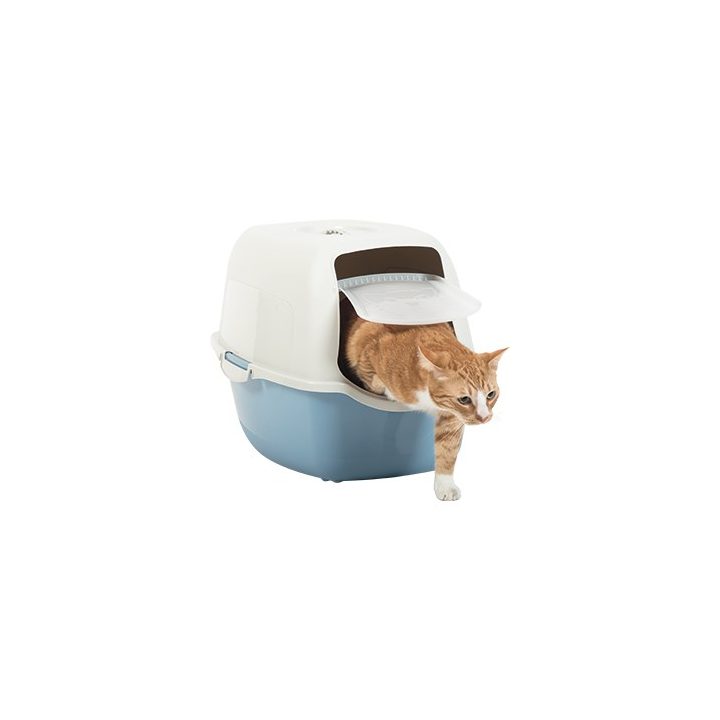 ROTHO Bailey Hooded litter box Blue White