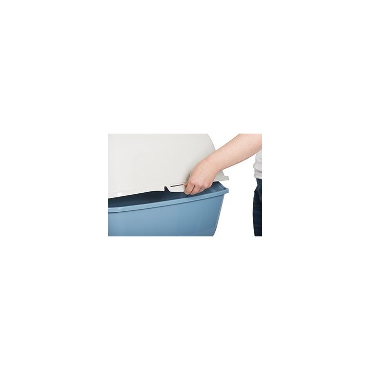 ROTHO Bailey Hooded litter box Blue White