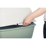 ROTHO Bailey Hooded litter box Green White