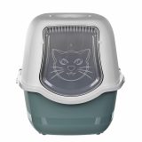 ROTHO Bailey Hooded litter box Green White