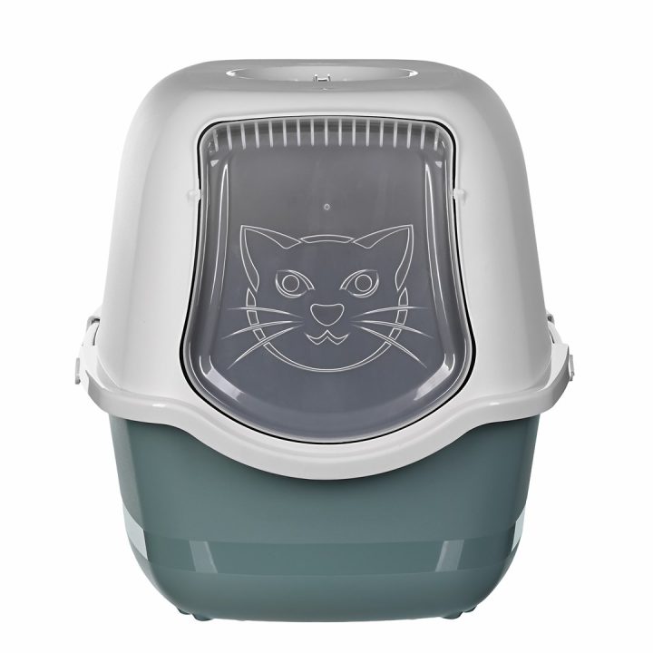 ROTHO Bailey Hooded litter box Green White
