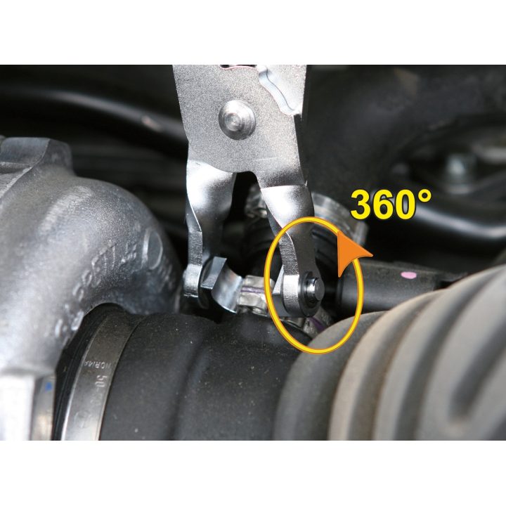 Beta 1472FC Pinza per fascette Clic con teste orientabili 014720090