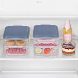 ROTHO Rondo Horizon blue - food storage container - 2 x 0 75l 1 x 1 35l