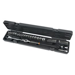 Beta 1477/C38 Kit chiave a cricchetto orientabile con bussole ribassate per tendicinghia 014770338