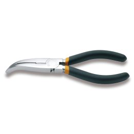 Beta 1164 160 Pinze a becchi piatti lunghissimi piegati zigrinati manici ricoperti con 2 strati di PVC antiscivolo 011640006