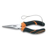 Beta 1166BM-HS 200 Pinze a becchi mezzotondi lunghissimi diritti zigrinati impugnatura bimateriale H-SAFE 011664040