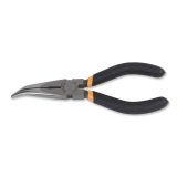 Beta 1168G 200 Pinze a becchi mezzotondi lunghissimi piegati zigrinati manici ricoperti con 2 strati di PVC antiscivolo finitura
