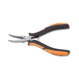 Beta 1178BM/P Pinza per elettronica a becchi mezzotondi lunghi lisci rastremati piegati impugnatura bimateriale 011780102