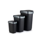 ROTHO Twist Silver - trash bin – 50l