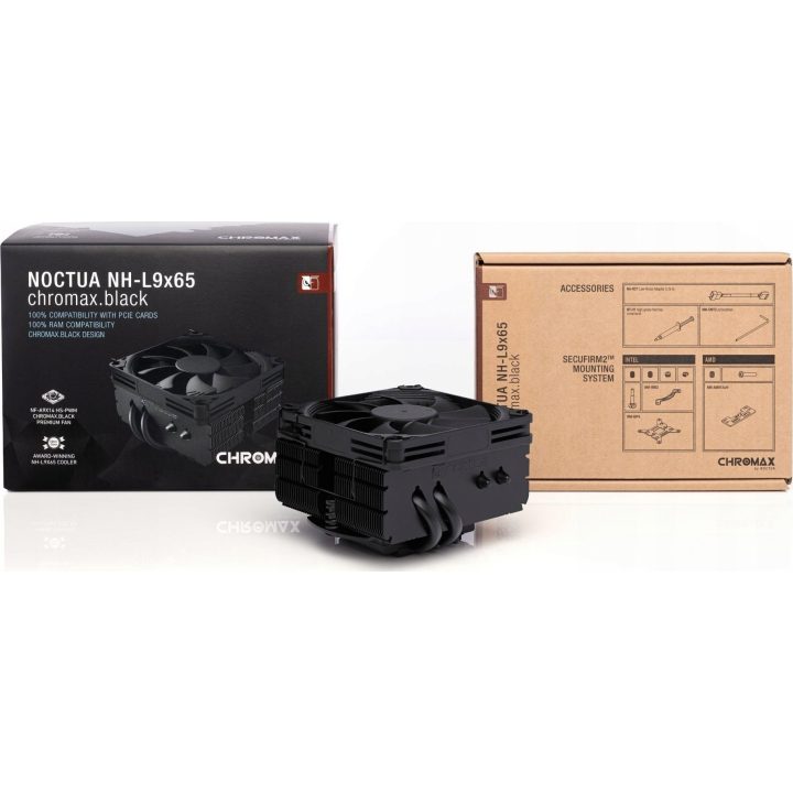 NOCTUA NH-L9x65 chromax.black Low Profile CPU cooler