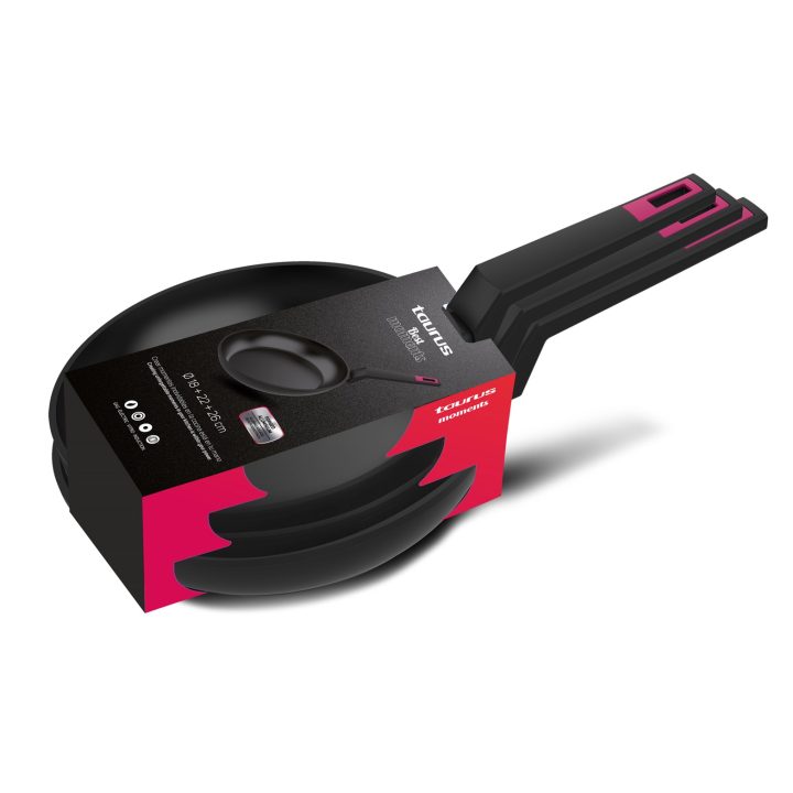 Frying pans Set of three 18/22/26cm Taurus Best Moments