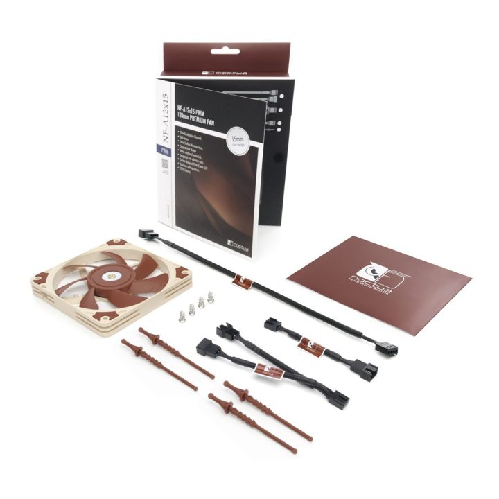 Noctua NF-A12x15 PWM Computer case Fan 12 cm Beige Brown
