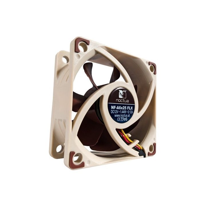 Noctua NF-A6X25 FLX computer cooling system Computer case Fan 6 cm Brown