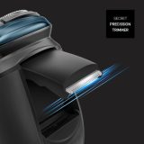 Taurus 3 Side Shave IPX7 Rotation shaver Trimmer Black Blue
