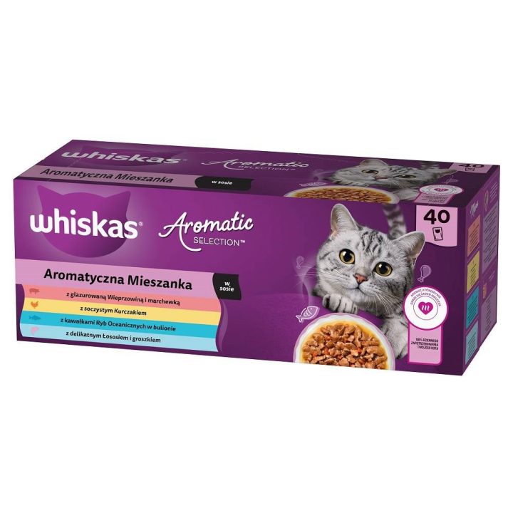 WHISKAS Aromatic selection Mix - wet cat food - 40x85g