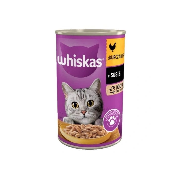 WHISKAS Chicken in sauce - wet cat food - 400g