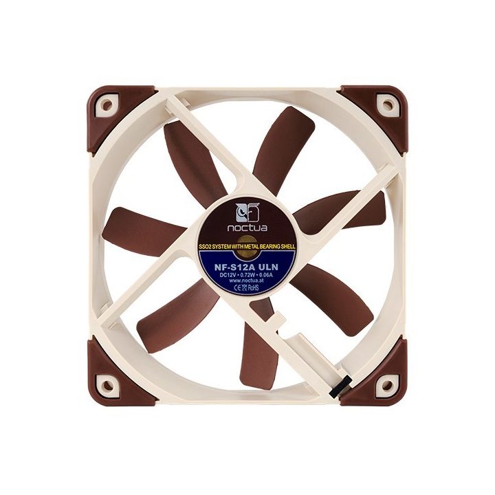 Noctua NF-S12A ULN Computer case Fan 12 cm Beige Brown