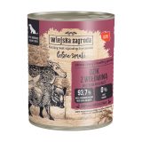 WIEJSKA ZAGRODA Forest Flavors Wild Boar with beef - wet dog food - 800g