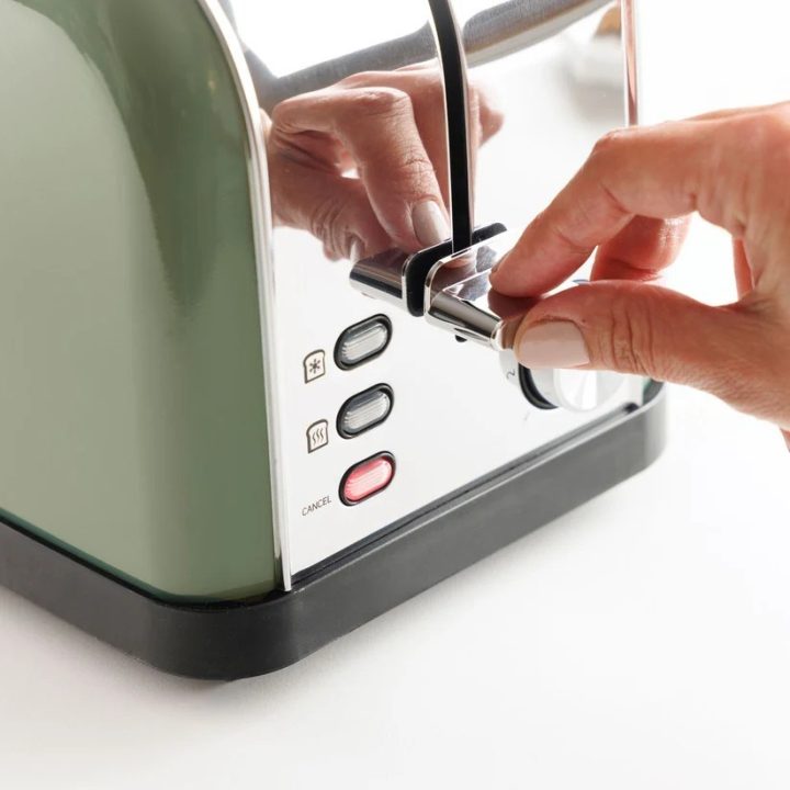 Taurus Vintage Olive-Coloured Toaster 1500 W