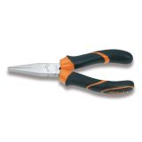 Beta 1008BM 160 Pinze a becchi piatti lunghi zigrinati impugnatura bimateriale 010080036