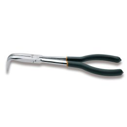 Beta 1009L/C Pinza a becchi mezzotondi lunghissimi zigrinati piegati a 90° per impieghi speciali manici ricoperti con 2 strati d
