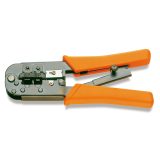 Beta 1601/PC Pinza a cricchetto per capicorda telefonia e trasmissione dati 016010011