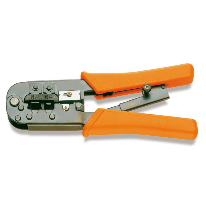 Beta 1601/PC Pinza a cricchetto per capicorda telefonia e trasmissione dati 016010011