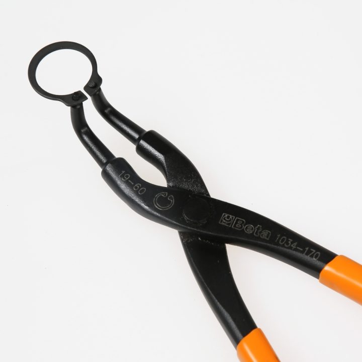 Beta 1034 170 Pinza per anelli seeger, becchi piegati a 90° 010340017
