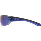 UVEX Equate cycling glasses black/blue matt/mirror blue