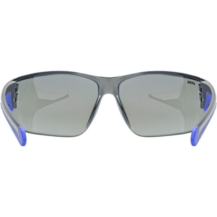 UVEX Equate cycling glasses black/blue matt/mirror blue