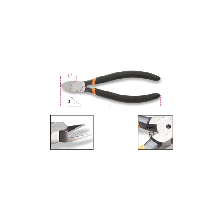 Beta 1080D 45 Tronchesi a taglienti diagonali rasi manici ricoperti con 2 strati di PVC antiscivolo 010800045