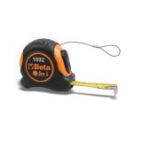 Beta 1692HS/5 Flessometri cassa bimateriale in ABS antiurto nastro in acciaio classe di precisione II H-SAFE 016924055