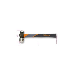 Beta 1377T 570 Martelli con testa tonda e penna sferica per calderai e lattonieri manico in fibra 013770557