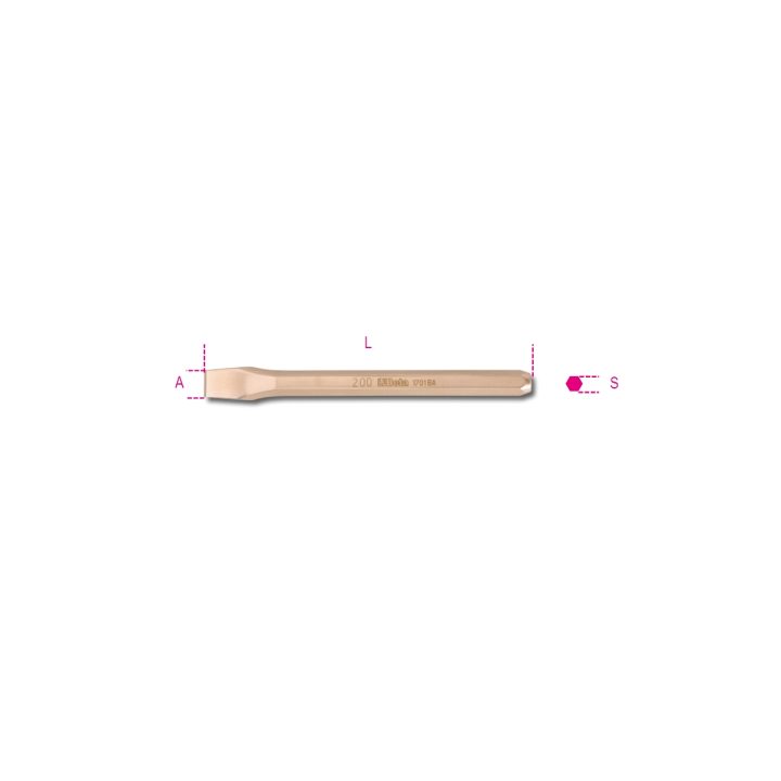 Beta 1701BA 200 Scalpelli esagonale antiscintilla 017010814