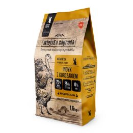 WIEJSKA ZAGRODA Turkey and chicken for kittens - dry cat food - 1 6kg
