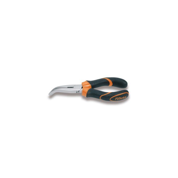 Beta 1164BMK 200 Pinze a becchi piatti lunghissimi piegati zigrinati impugnatura bimateriale 011649040