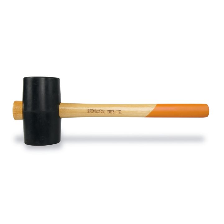 Beta 1393 50 Mazzuole con doppia testa in gomma dura e manico in legno 013930050