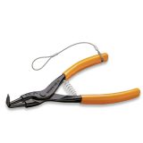 Beta 1038HS 175 Pinze a becchi piegati a 90° per anelli elastici di sicurezza per alberi manici ricoperti in PVC H-SAFE 01038401