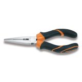 Beta 1162BM 160 Pinze a becchi piatti lunghissimi diritti zigrinati, cromate, impugnatura bimateriale 011620036