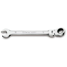 Beta 142SN 24 Chiavi combinate a forchetta e poligonale diritte a cricchetto snodate cromate 001420224